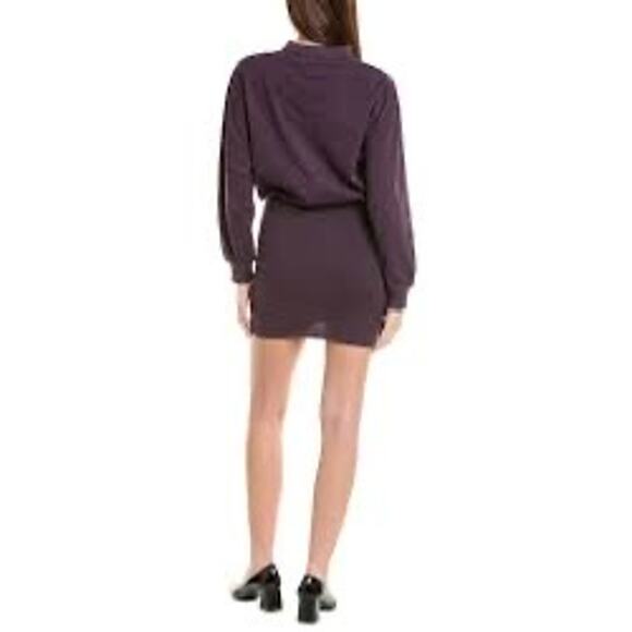 Nation LTD Lisa Long-Sleeve Mock-Neck Mini Dress Medium - Picture 9 of 9